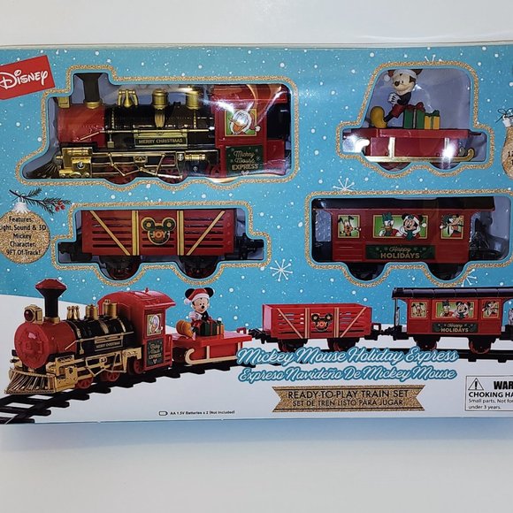 NEW Disney Mickey Mouse Holiday Express Train Set - Ready to Play Christmas Set - Picture 1 of 8